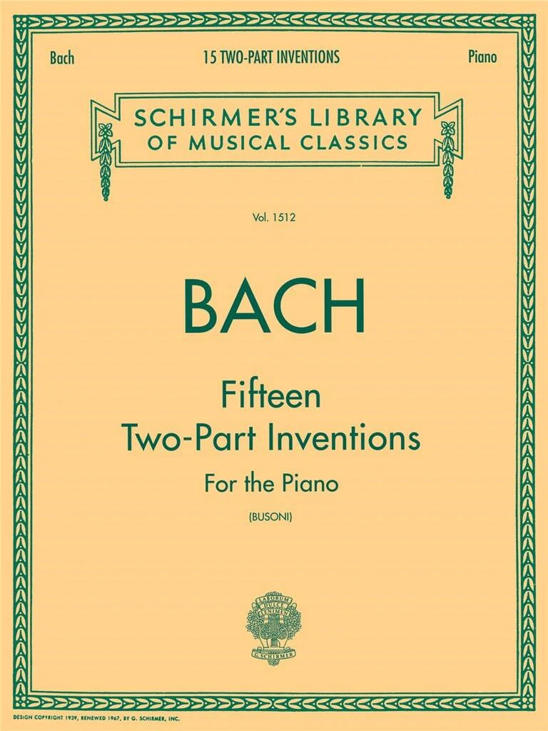 Bach - 15 TWO-PART INVENTIONS